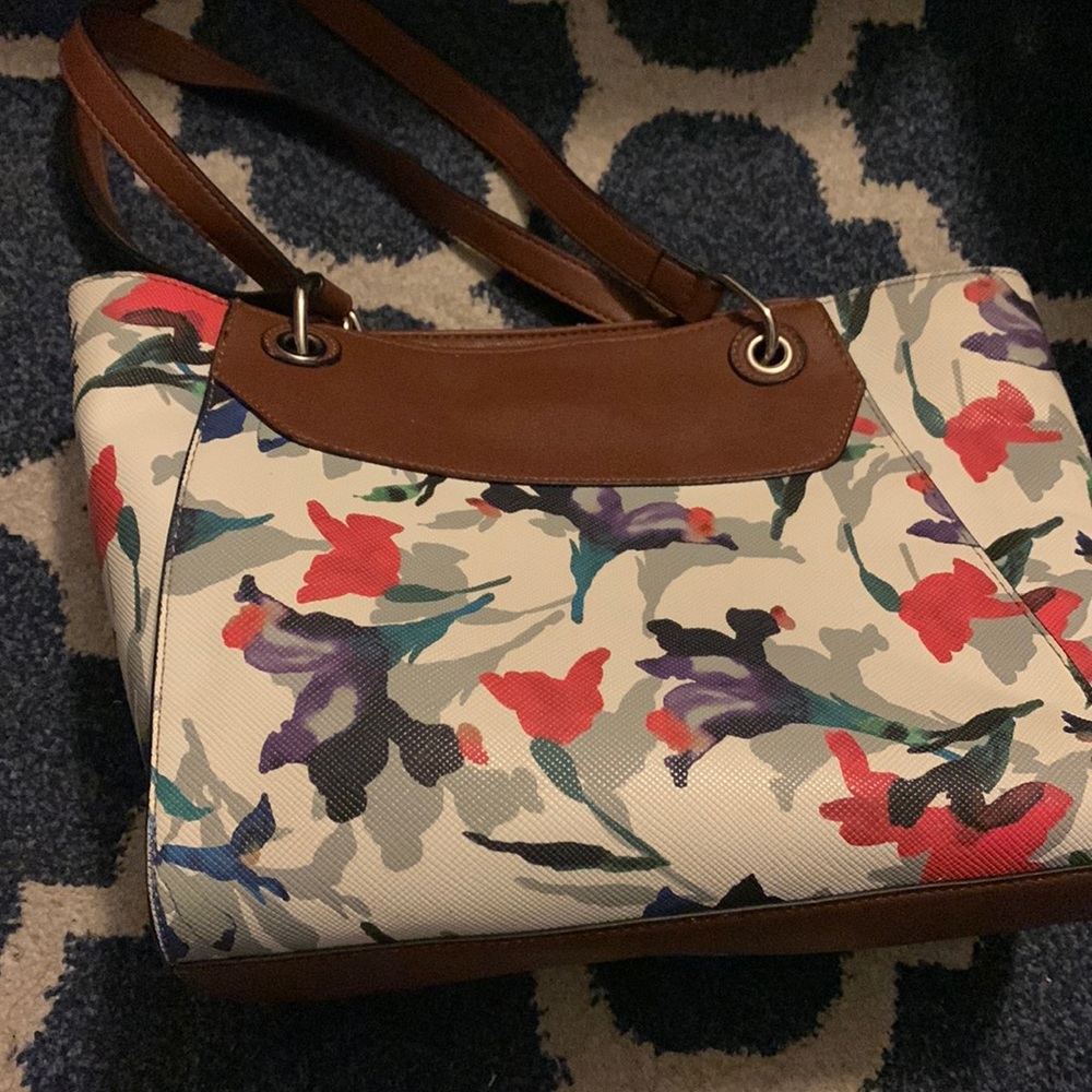 Chaps Floral Print Purse